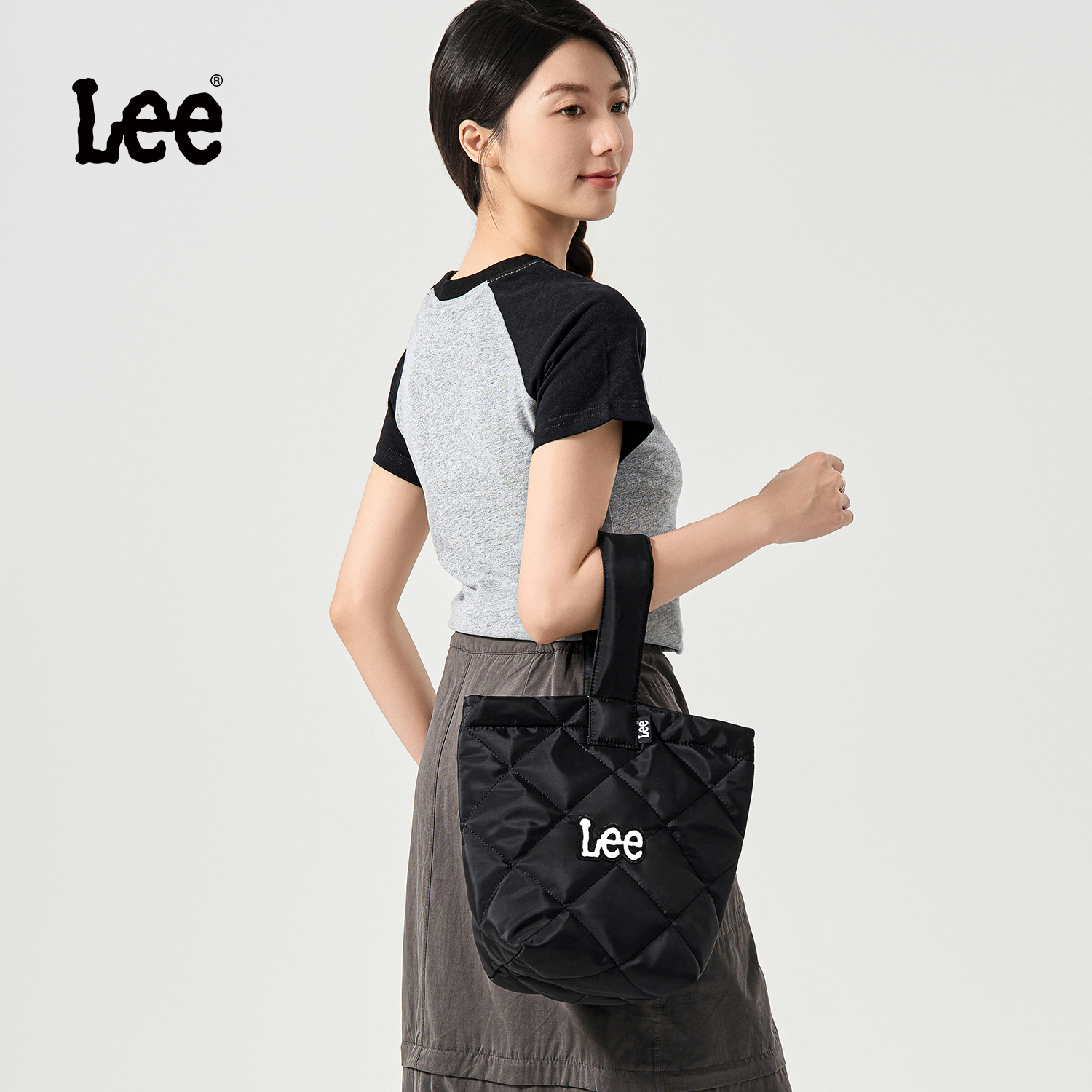 Lee手提包女云朵包菜篮子包