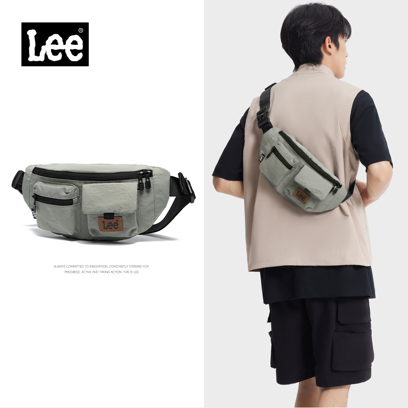 Lee斜挎包男运动户外胸包女轻便