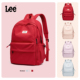 Lee双肩包女新款 休闲大容量背包初中高中书包大学生通勤电脑包男