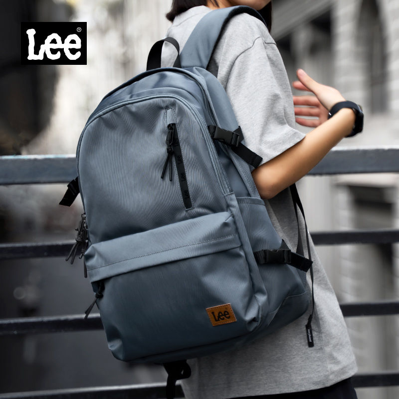 Lee背包男2025新款初中大容量旅行双肩包女上课通勤高中大学书包