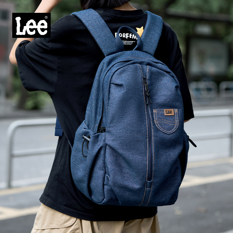 Lee大容量轻便通勤双肩包书包