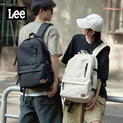 Lee双肩包男大学生高中生潮书包大容量2024新款通用女初中生背包