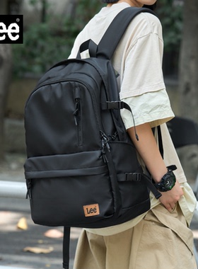 Lee高中大学生书包男包通勤双肩包初中电脑包大容量旅行包背包女