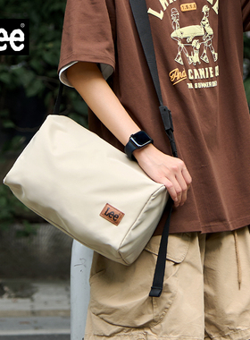 Lee休闲运动斜挎包男潮牌情侣斜挎包小包包女秋冬季单肩包吐司包