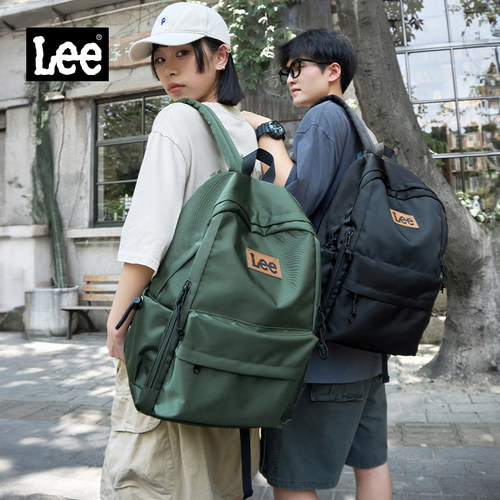 lee双肩包女大容量通勤电脑包