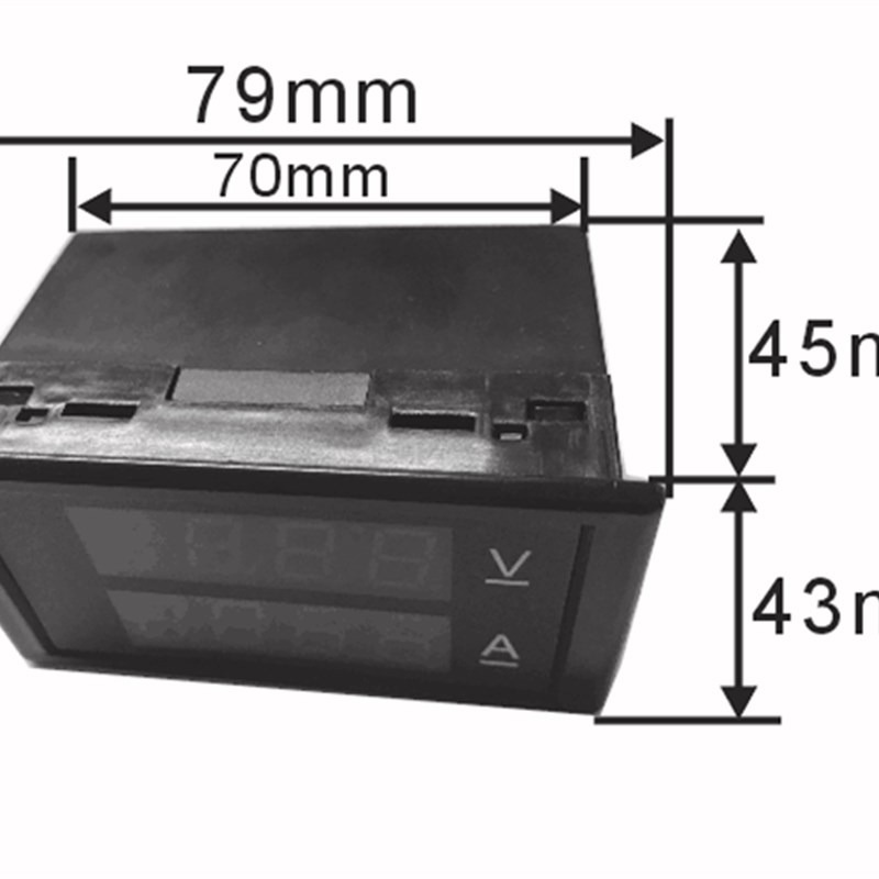 DL69-2043 0-600.0V 0-100.0A高精度数字直流电压表 数显电流表