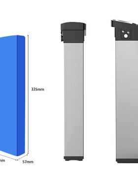 36V48V10AH12ah电动车锂电池正步K6X6替换折叠内置助力自行车电瓶