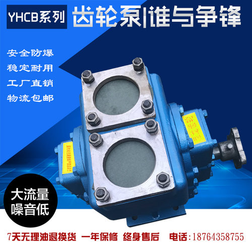 洒水车水泵80YHCB-60圆弧齿轮泵油罐车抽油卸油泵甲醇汽油柴油泵