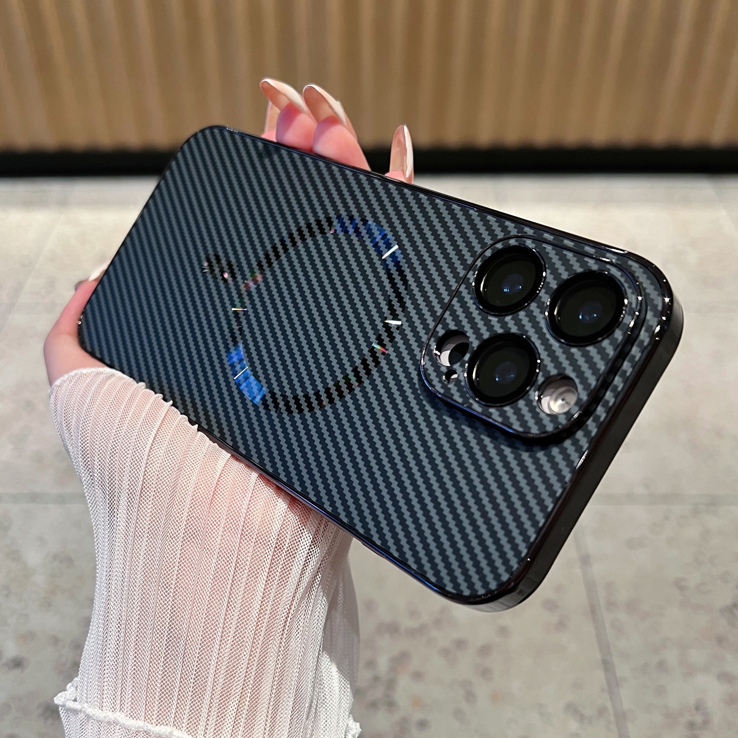 碳纤维纹磁吸充电适用于iphone16promax手机壳新款苹果16保护套全包镜头防摔15pro/14pro高级感女款13男电镀,3C数码配件,手机保护套/壳,淘宝优惠券,粉丝福利购,淘宝优惠卷