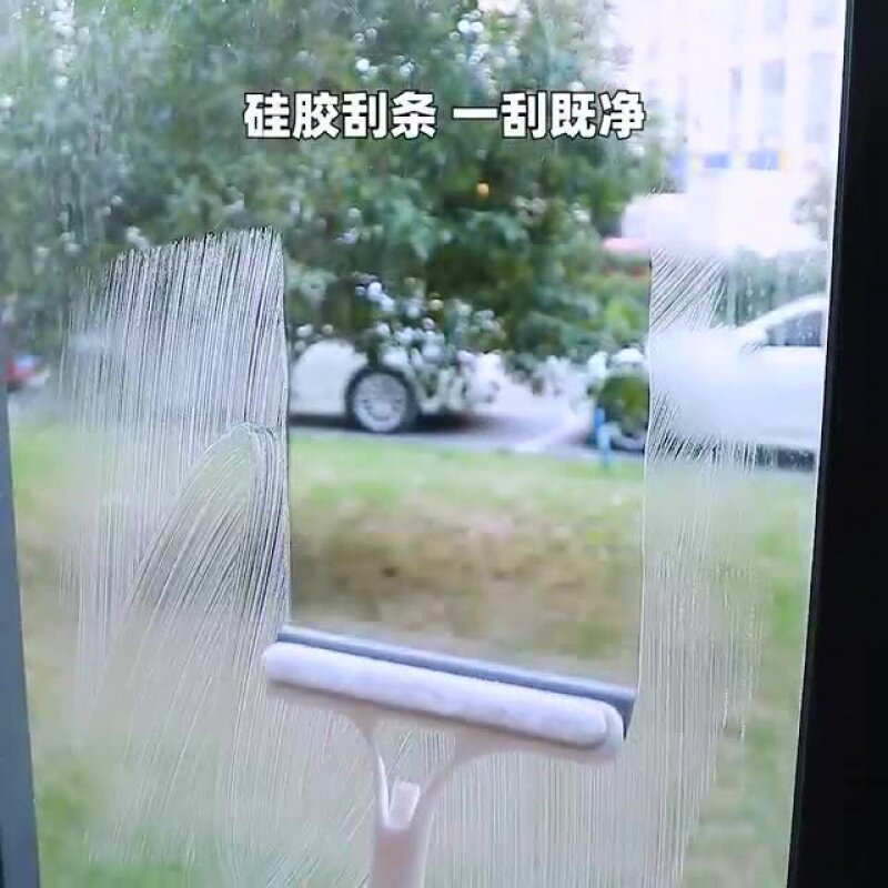 三合一玻璃刷玻璃清洁器刮水多功能喷液清洁刷浴室镜子硅胶胶条