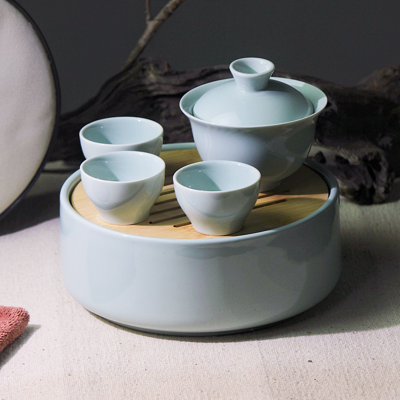 户外陶瓷旅行茶具套装便携收纳包