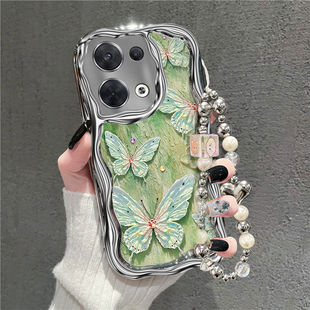 适用opporeno8pro+手机壳PFZM10新款女reno8保护套PGBM10电镀硅胶软0pp0ren08pr0全包边PGAM10防摔5g高级时尚