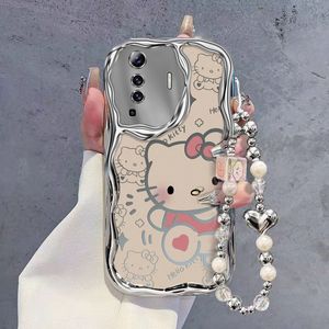 适用vivox50手机壳v2001a全包边vivo x50pro保护套v2005a电镀硅胶软vlvox新款女生viv0x防摔pr0手链可爱x5o潮