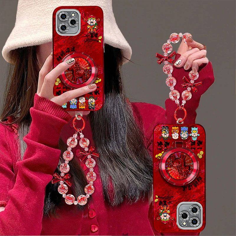 适用荣耀60se手机壳GIA-AN00带镜头膜5g华为honor60se保护套anoo新年女款gla支架手链jia全包边防摔喜庆高级,3C数码配件,手机保护套/壳,淘宝优惠券,粉丝福利购,淘宝优惠卷