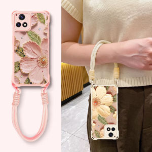 适用vivoy52s手机壳四角防摔v2054a全包边iqoou3x保护套v2057a硅胶软viv0y31s手绳y54s新款iq00u3女简约oppo