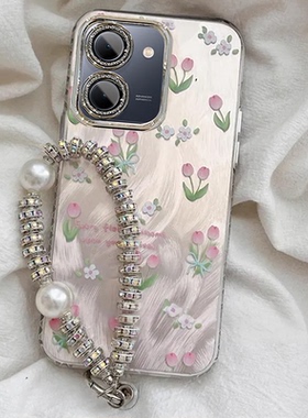 适用vivoy78手机壳带镜头膜V2278A全包软边vivo y78+保护套V2271A新款vlvoy78m防摔viv0y78十手链5g时尚女生