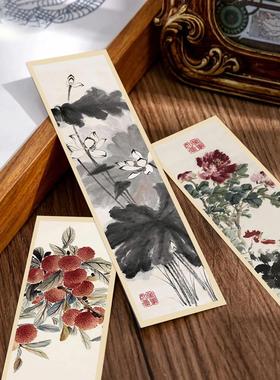 30pcs Chinese painting style bookmark Chinese ink painting R