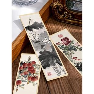 30pcs Chinese painting style bookmark Chinese ink painting R