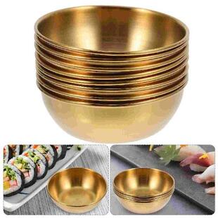 8 Pcs Stainless Steel Sauce Bowl Dipping Cups Lunch