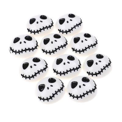 10Pieces Flat Back Resin Cabochon Skeleton For Halloween DIY
