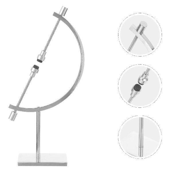 Adjustable Sphere Holder Stand Metal Crystal Display Holder