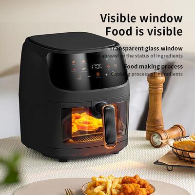 8L English air fryer oven Oil free Airfryer touch screen