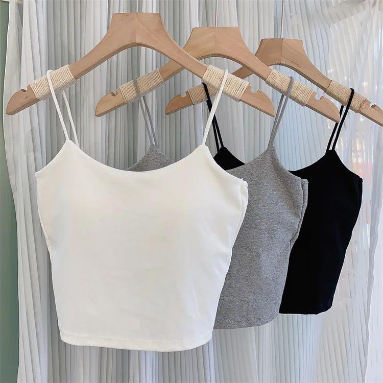 Tank Top For Women Summer Crop ops Girls White Tube Top Fema
