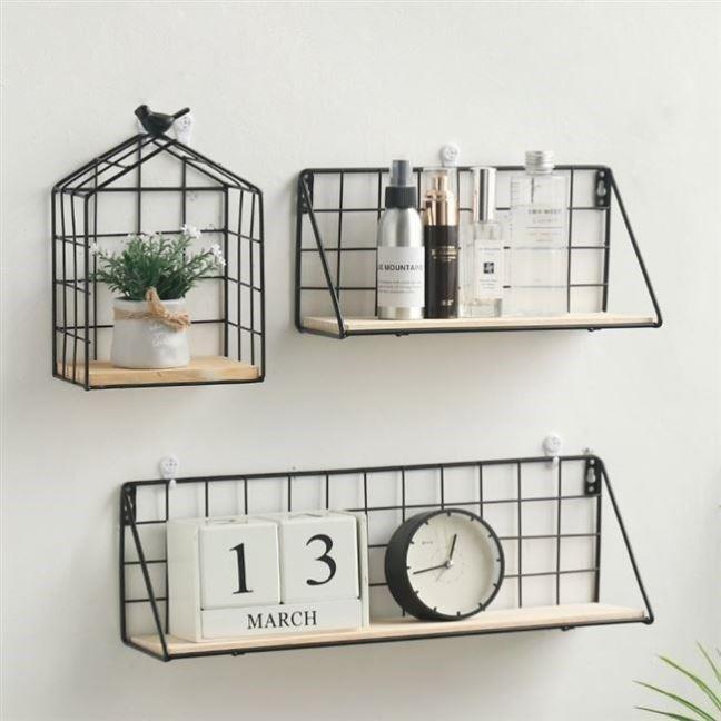nordic style living room wall decoration ins shelf bedroom r