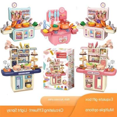 cheap playing kitchen set toys girls boys gift kids cooking