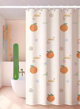 waterproof Shower Curtain bath Window curtain rod hooks set