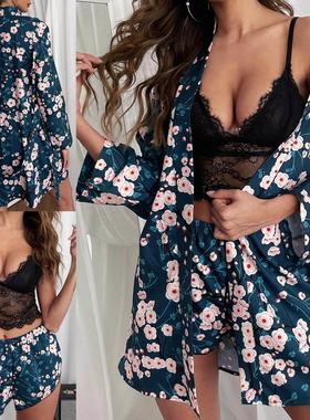 be Suit Summer Sexy V-Neck Pyjamas Sleepwear Home Nightdress