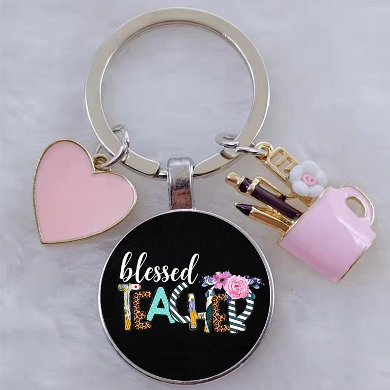 Blessed Teacher, DIY Teachers Day Gift Keychain Thank You