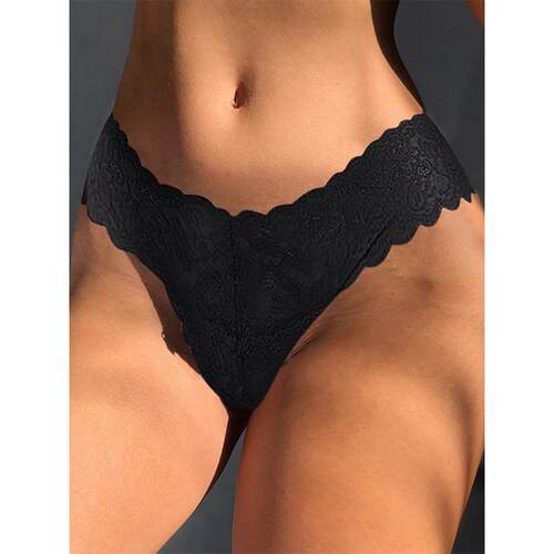 Sexy Lace Thong Womens Panties Seamless T Panty Mesh 内裤女