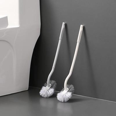 Toilet brush long handled soft bristled plastic toilet brush