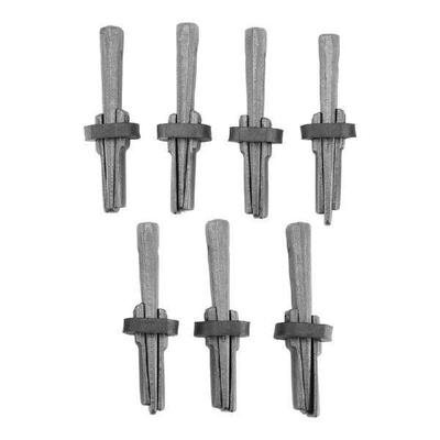 7 Set New Stone Splitter 9/16In Metal Plug Wedges And
