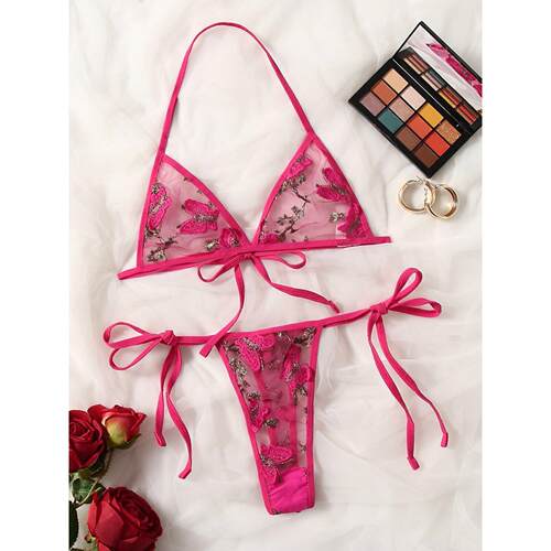 Fun lingerie, three point bra, T-shirt, underwear