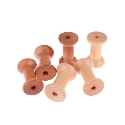 3pcs Wooden Bobbins Vintage Sewing Spools Wooden Spools