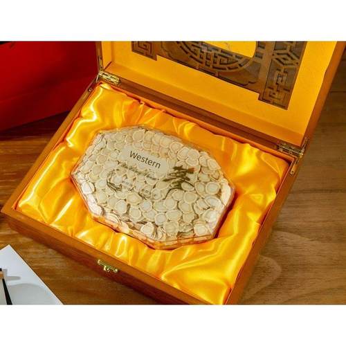 送【中秋送养礼】西洋参QJM片礼盒装高端礼滋花旗参片补生