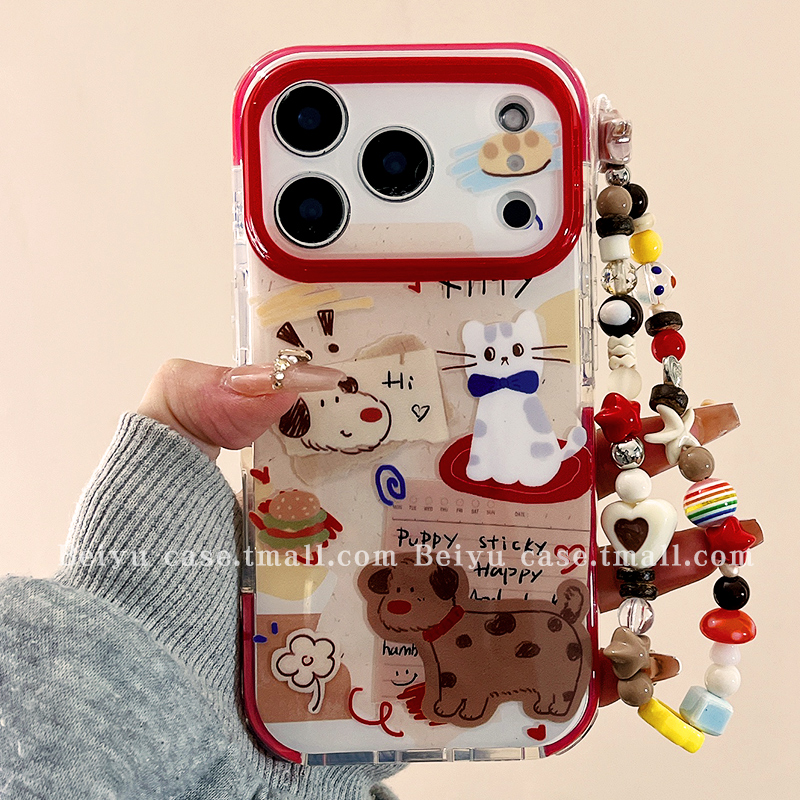 可爱卡通涂鸦适用苹果手机壳