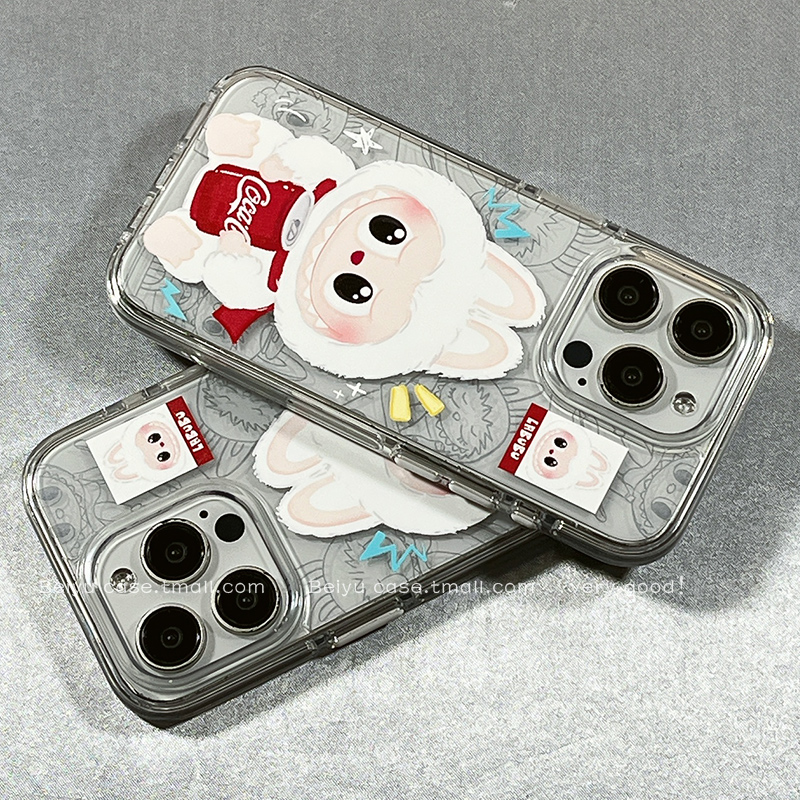 趣味卡通超火Labubu拉布布适用苹果16Promax手机壳iphone15pro新款14小众女14pro硅胶13可爱16pro创意15全包