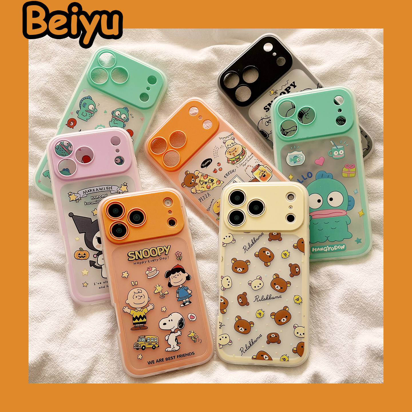 可爱卡通轻松熊库洛米小丑鱼适用苹果17Promax手机壳iphone16pro新款15pro小众13情侣14pro硅胶17pro创意全包,3C数码配件,手机保护套/壳,淘宝优惠券,粉丝福利购,淘宝优惠卷