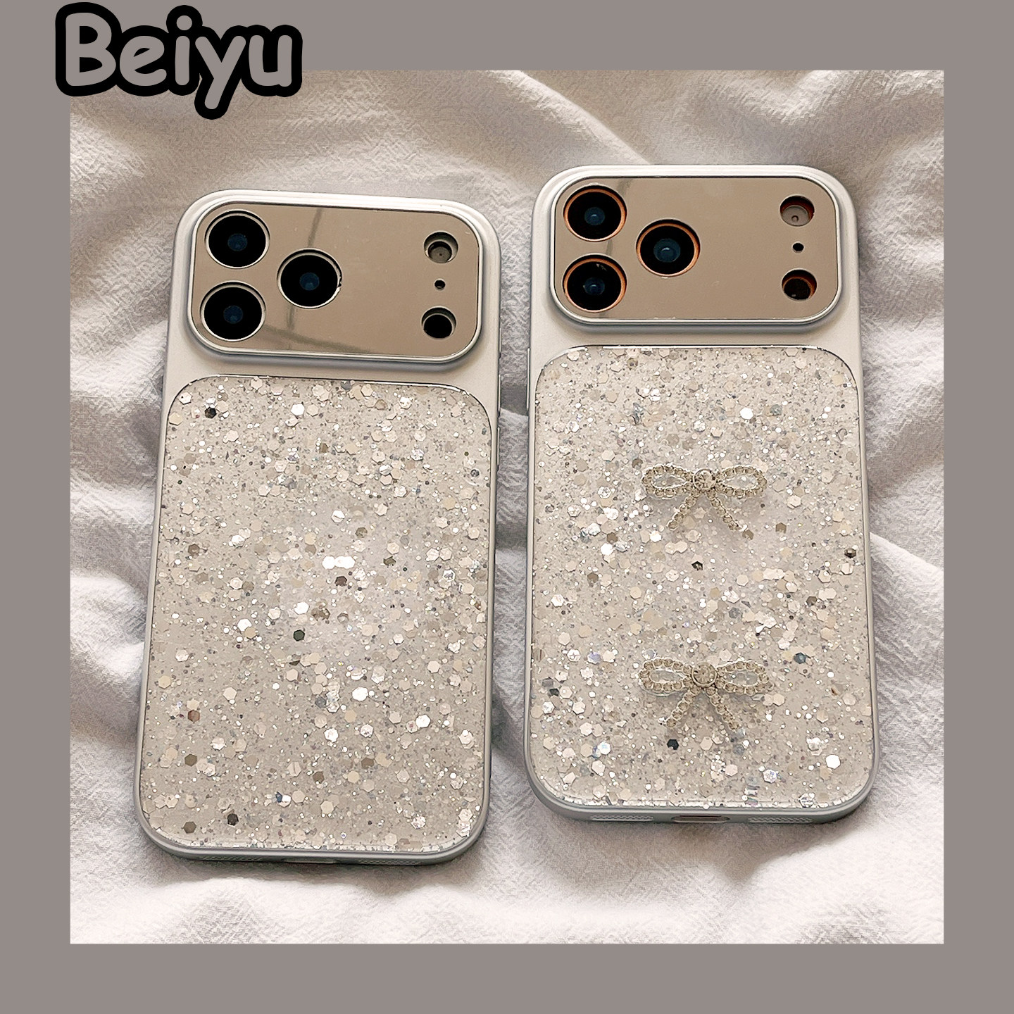 轻奢高级立体蝴蝶结适用苹果17Promax手机壳iphone16pro新款15pro小众女16pm电镀银色14pro硅胶17pro网红全包,3C数码配件,手机保护套/壳,淘宝优惠券,粉丝福利购,淘宝优惠卷