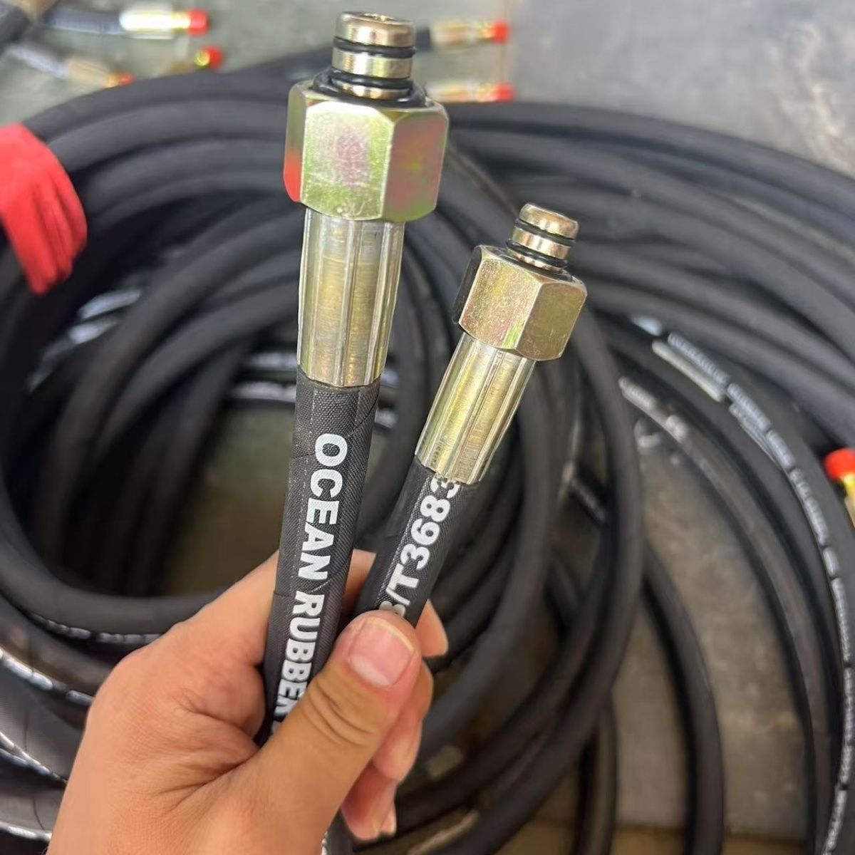 超高压防爆管商用清洗机出水软管双层钢丝洗车机高压水管高压洗车