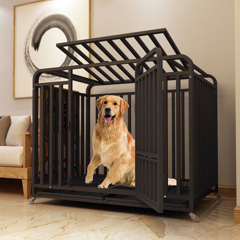 狗笼子中大型犬特大号超大加粗加固加密室内外方管笼带厕所狗笼