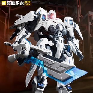 奇妙积木Keeppley王者荣耀周边无限飓风号夏侯惇手办模型拼装玩具