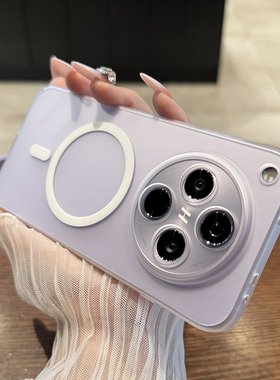 【不粘指纹】适用于oppofindx8s+手机壳新款轻薄磨砂x8s透明无线磁吸x8pro全包镜头x8ultra简约x7高级感硬套