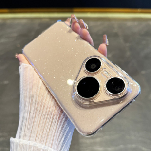 星空细闪pura80ultra全包镜头轻薄透明pura70pro高颜值防摔奢华硬套 适用于华为pura80手机壳新款 实物超闪