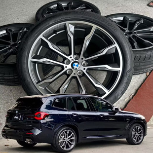 适用新款20寸宝马X3原厂轮毂轮胎原装钢圈699m升级 X3 X4 新款5系