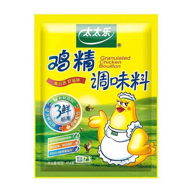 新日期太太乐三鲜鸡精454g*袋家用厨房炒菜增鲜提味调味料