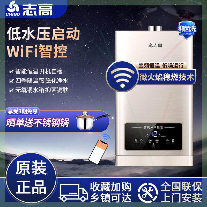 天然气燃气热水器家用洗澡强排式恒温液化气煤气10/12/16升